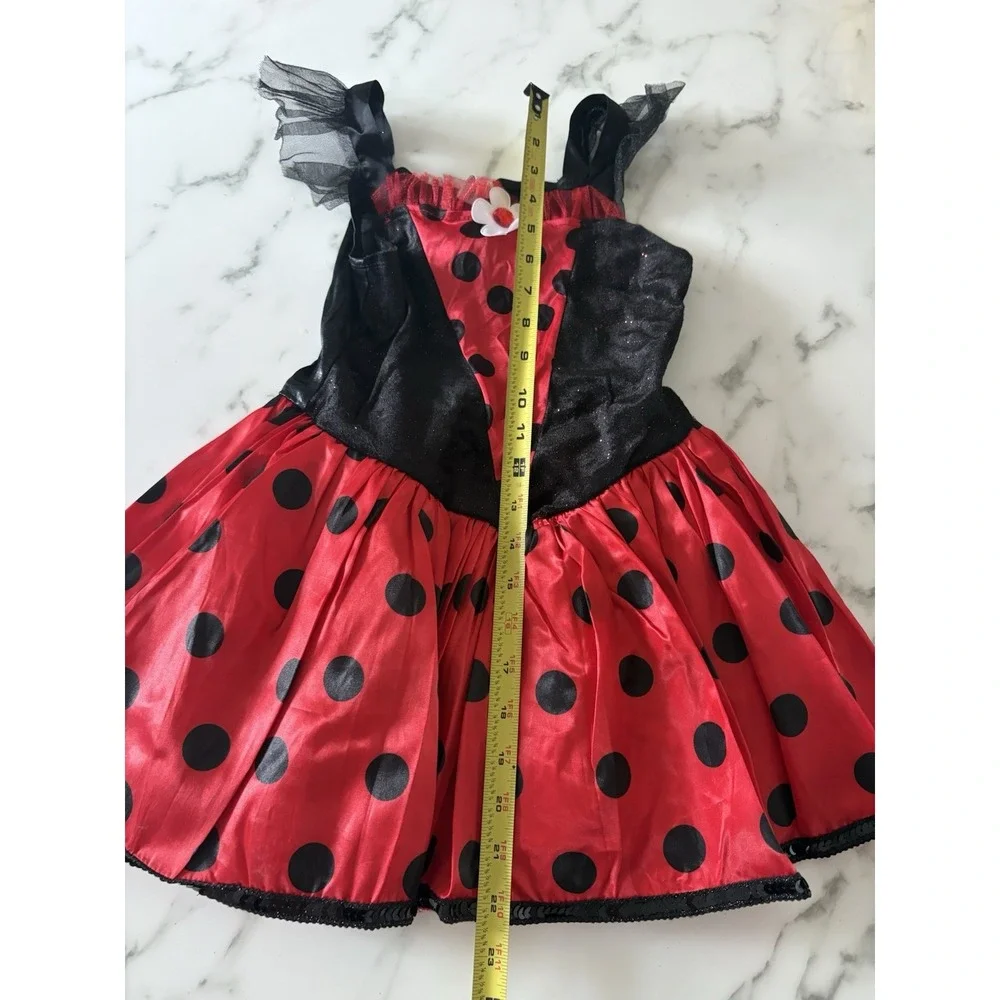 Ladybug Costume Girl's Size M 8-10 NO WINGS